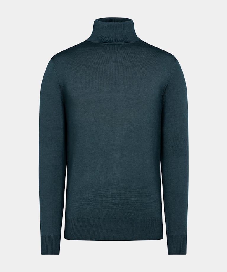 Mid Blue Turtleneck