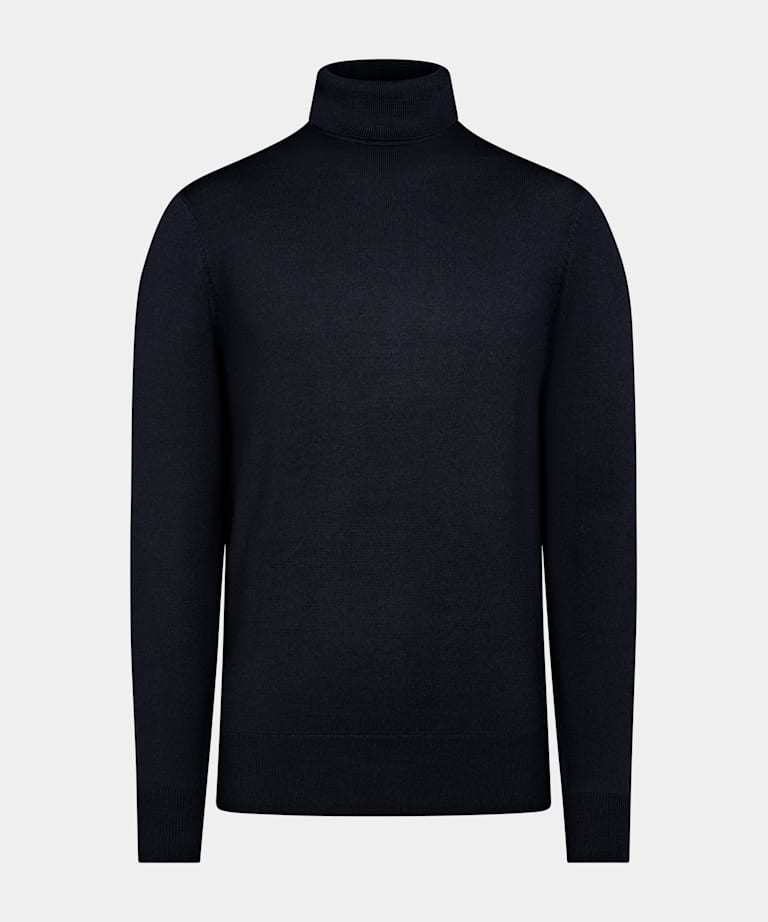 Navy Turtleneck