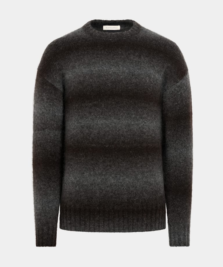 Dark Brown Dégradé Crewneck