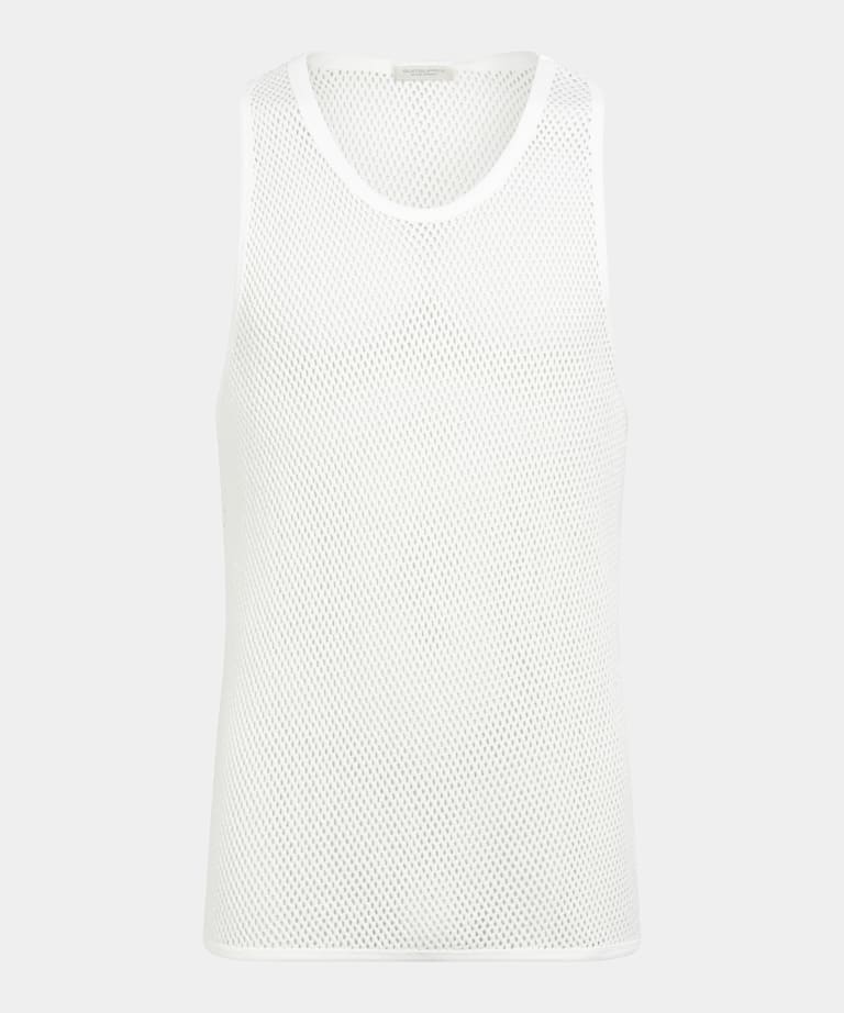 D&eacute;bardeur en crochet blanc cass&eacute;