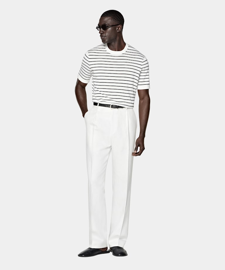 Off-White Short Sleeve Crewneck
