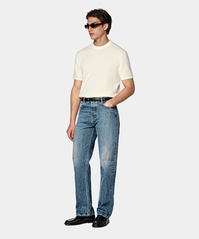 Off-White Short Sleeve Crewneck