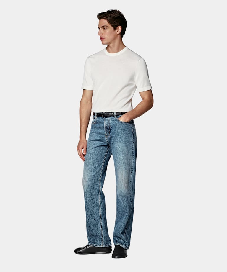 Off-White Short Sleeve Crewneck