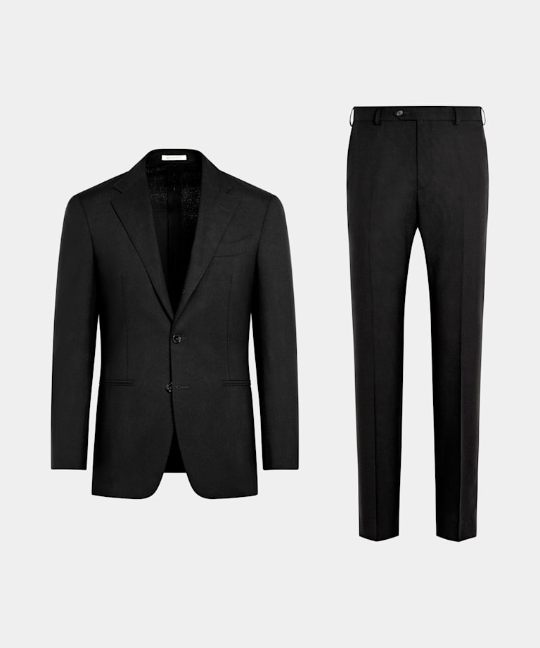 Traje Havana negro corte Tailored