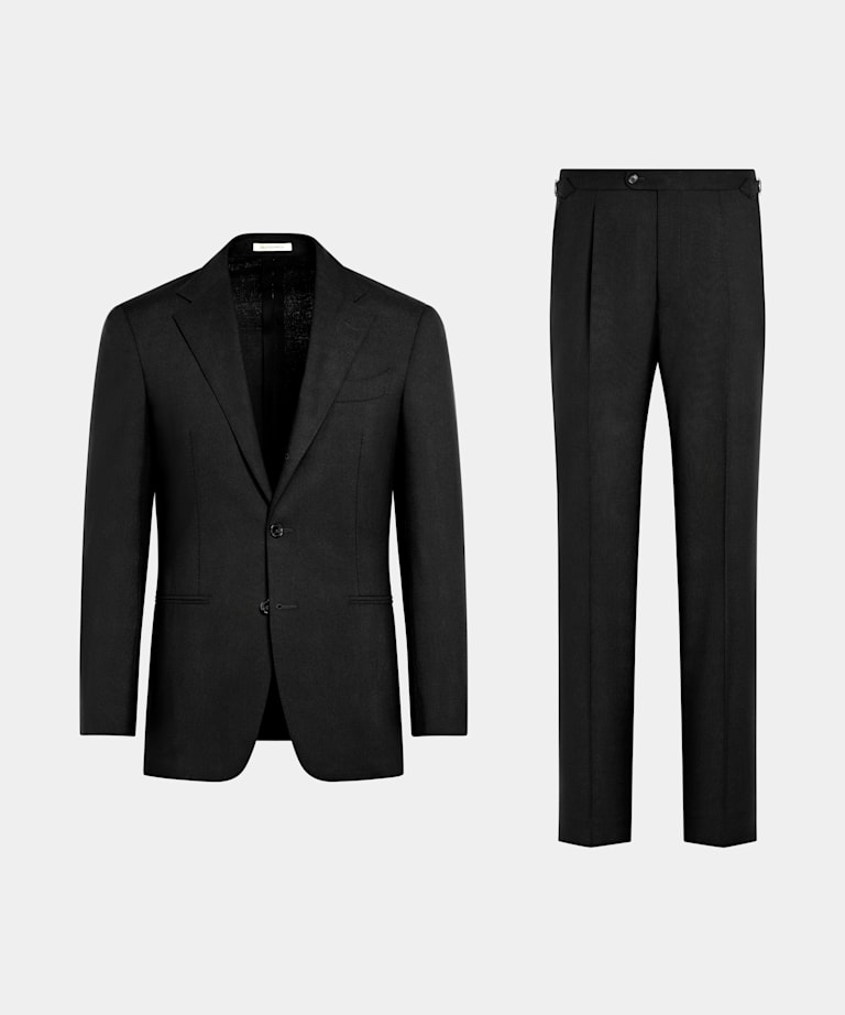 Black Tailored Fit Havana Suit