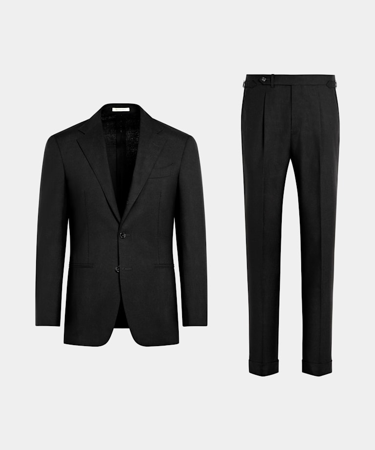 Traje Havana negro corte Tailored