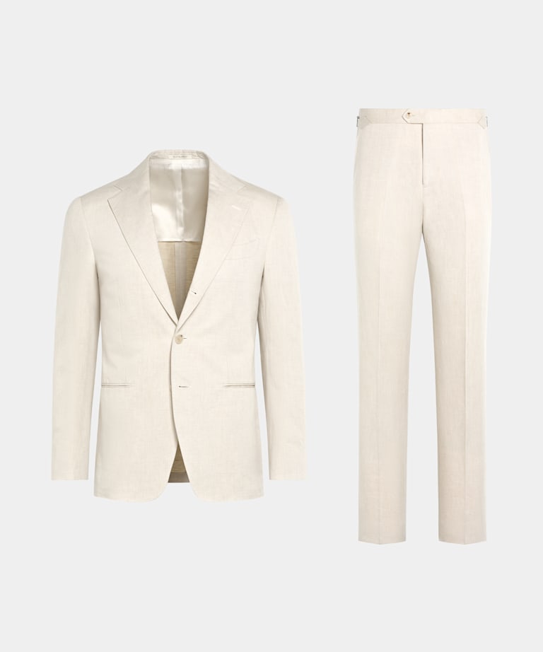 Traje Havana tres piezas arena corte Tailored