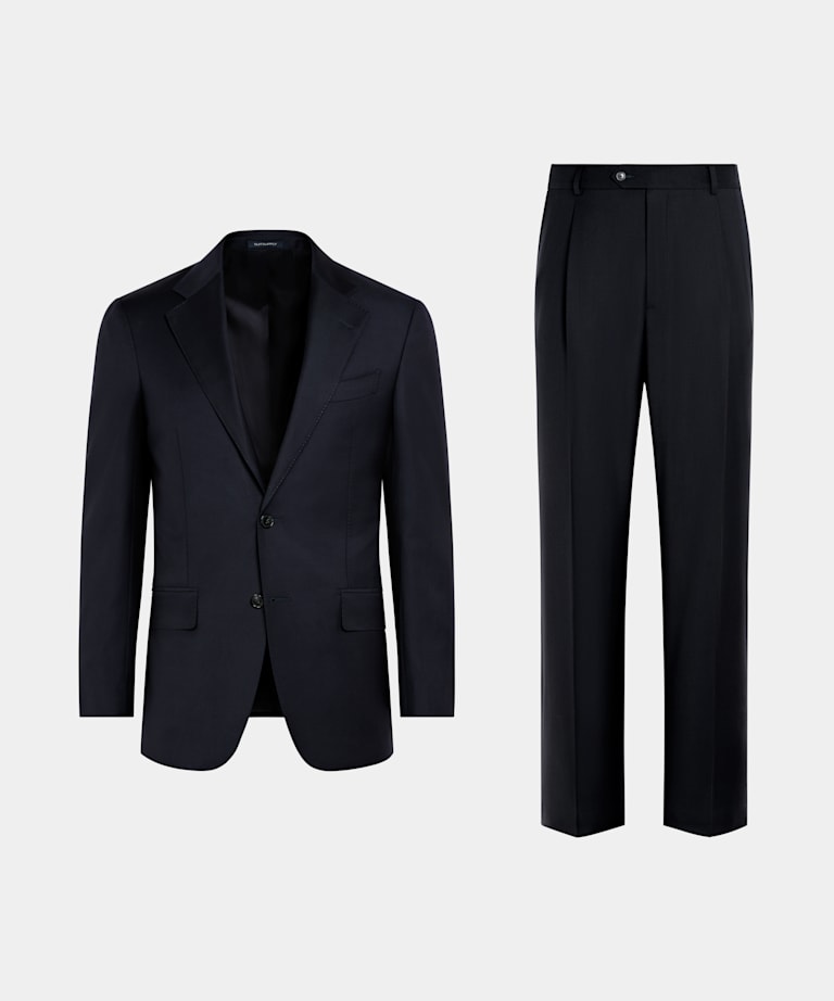 Traje Havana azul marino corte Tailored