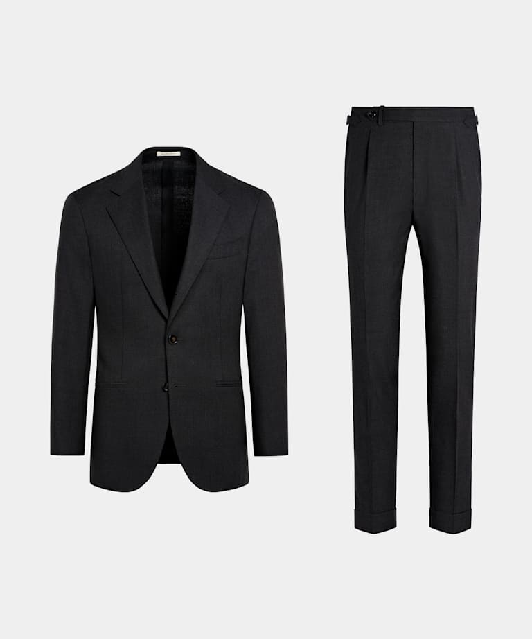 Traje Havana gris oscuro corte Tailored
