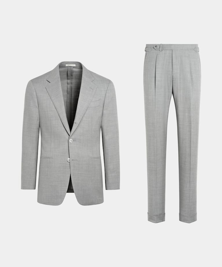 Traje Havana gris claro corte Tailored