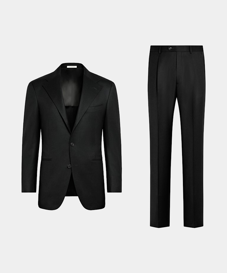 Roma Anzug schwarz Relaxed Fit