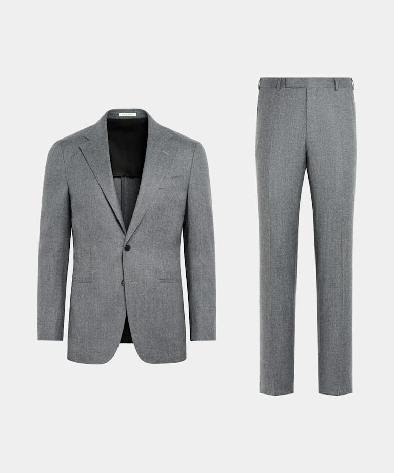 Mid Grey Tailored Fit Havana Suit