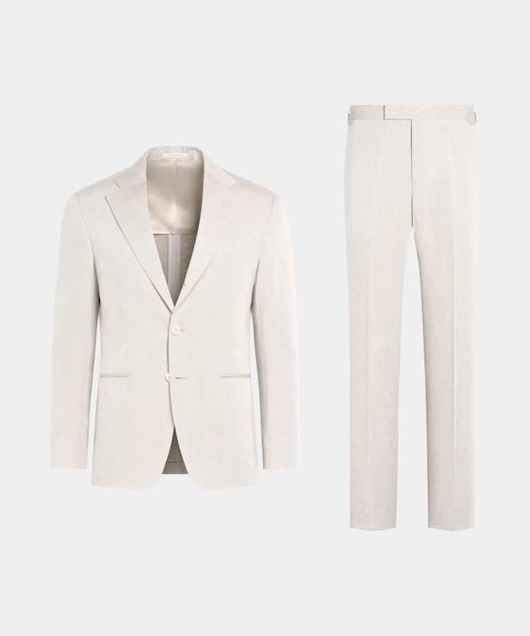 Costume Havana coupe Tailored taupe clair