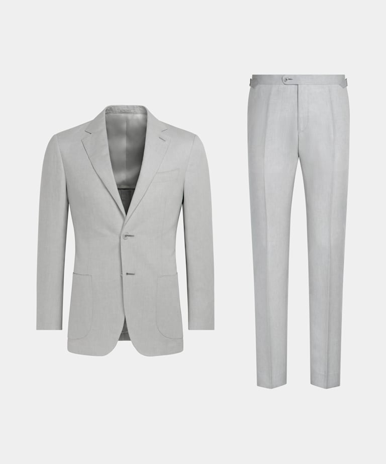 Costume trois pièces Havana coupe Tailored gris clair