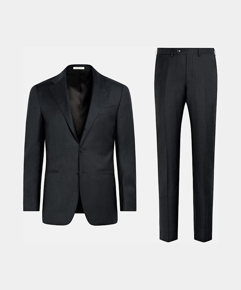 Dark Grey Perennial Tailored Fit Havana Suit