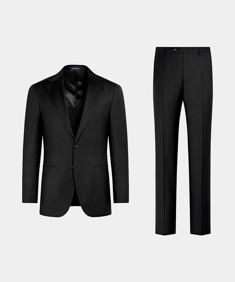 Black Perennial Tailored Fit Havana Suit