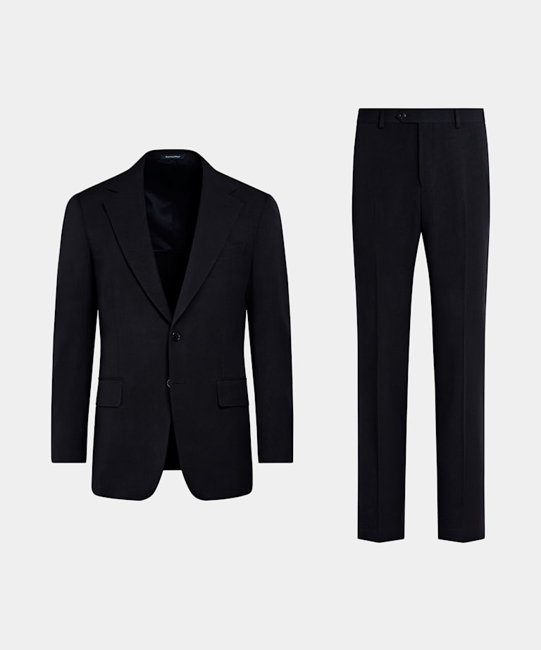 Navy Tailored Fit Milano Suit