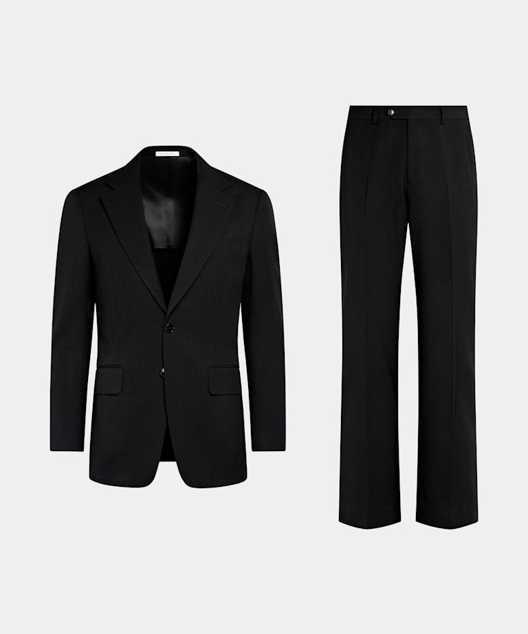 Black Tailored Fit Milano Suit