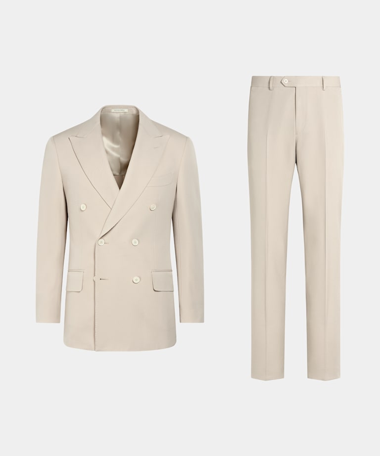 Light Brown Tailored Fit Milano Suit