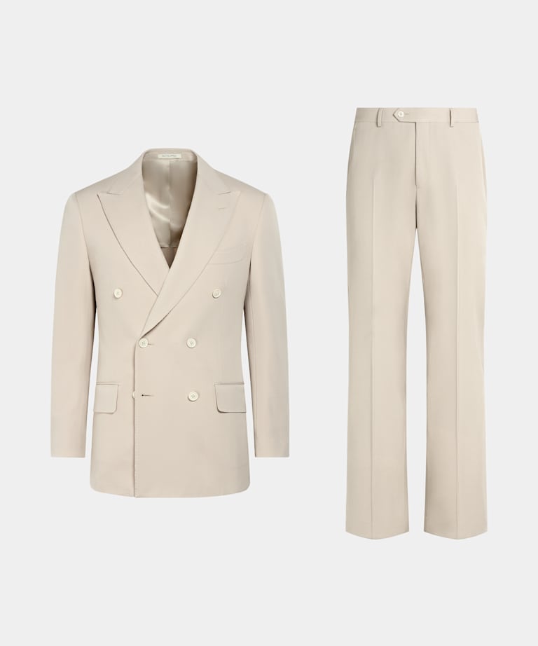 Light Brown Tailored Fit Milano Suit