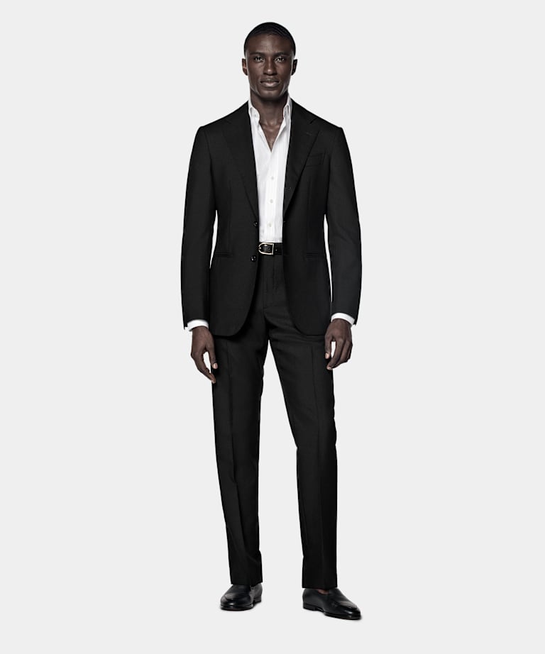 Black Tailored Fit Havana Suit