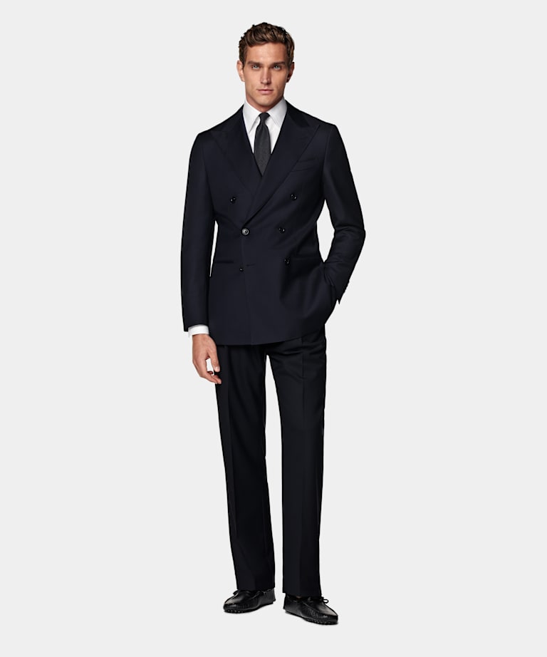 Navy Tailored Fit Havana Suit