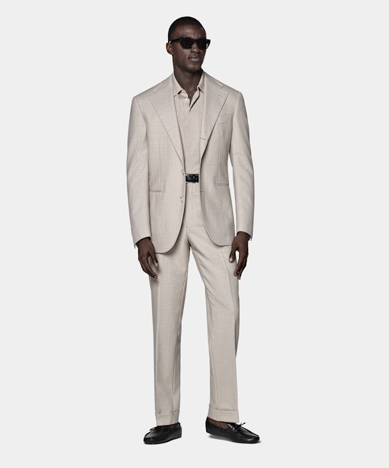 Traje Roma gris topo claro corte Relaxed