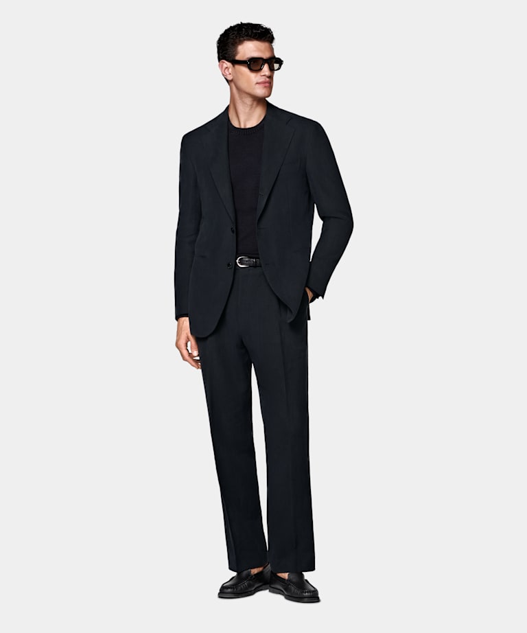 Navy Relaxed Fit Roma Suit