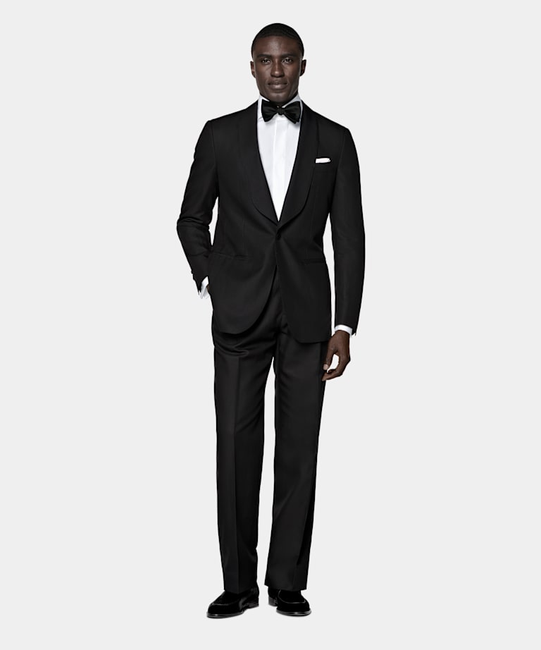 Havana svart smoking med tailored fit