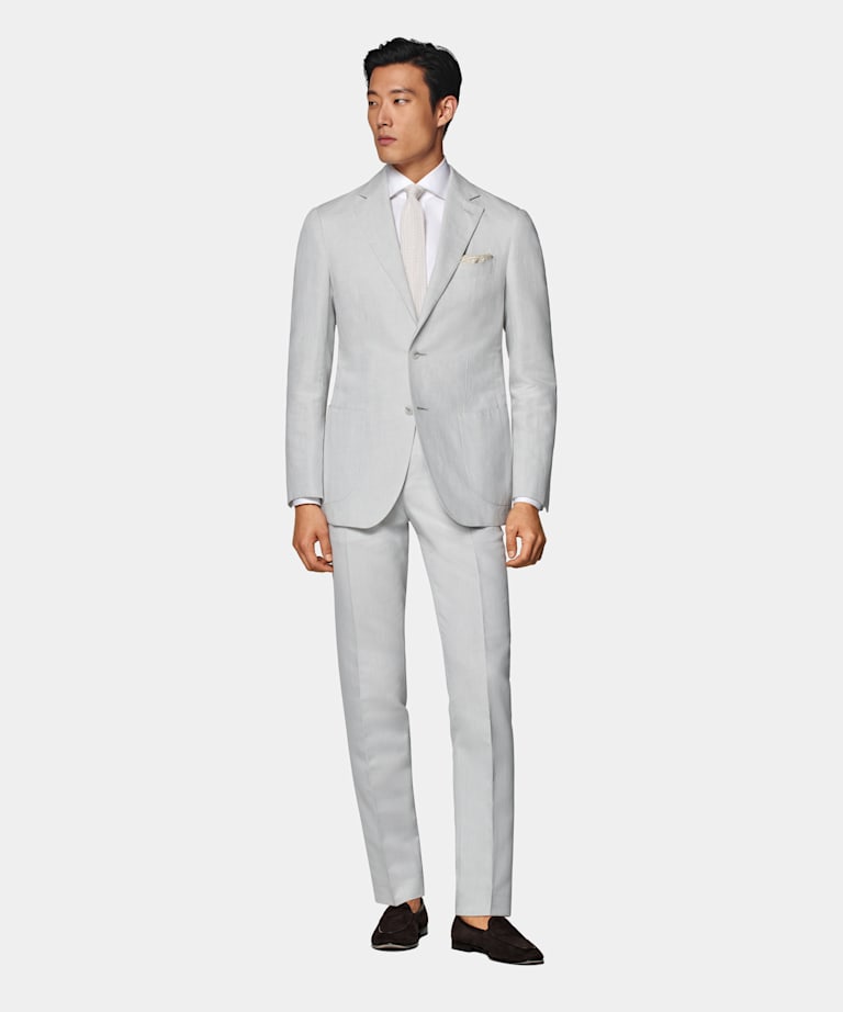  Costume Havana coupe Tailored gris clair