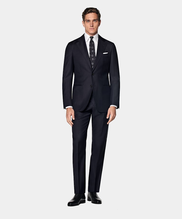 Navy Perennial Tailored Fit Havana Suit