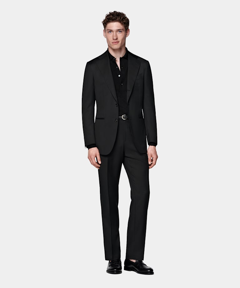 Black Perennial Tailored Fit Havana Suit