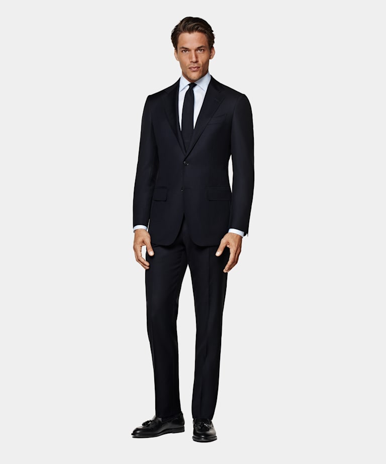 Navy Tailored Fit Havana Suit