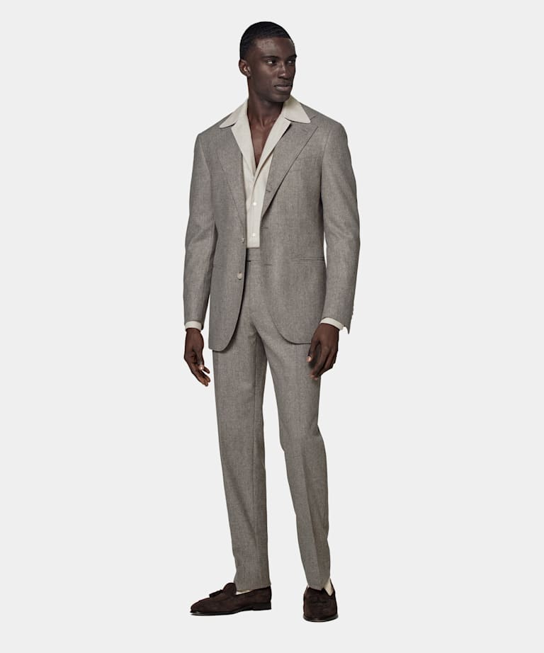 Taupe Roma Suit