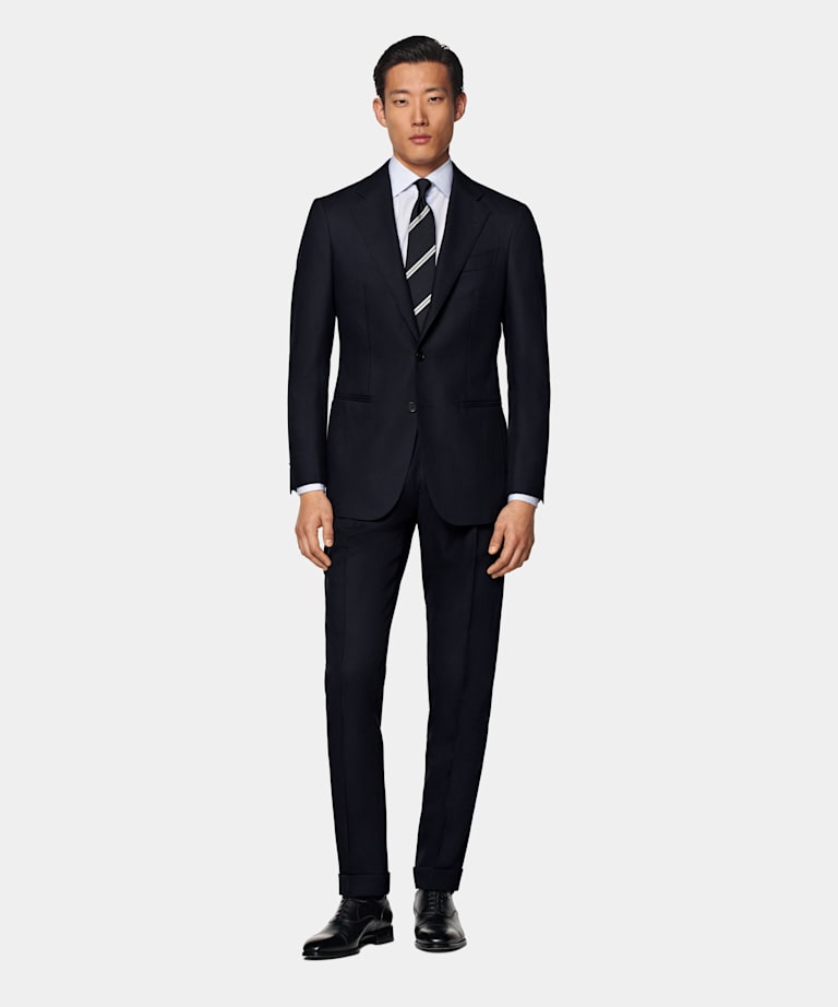 Navy Tailored Fit Havana Suit