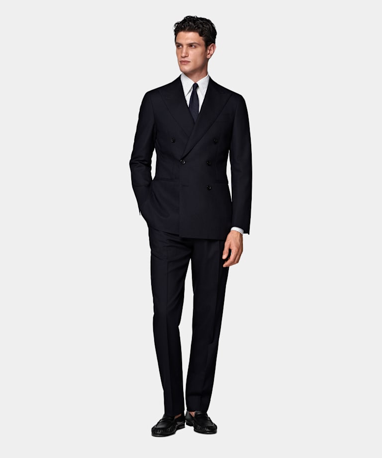 Navy Tailored Fit Havana Suit