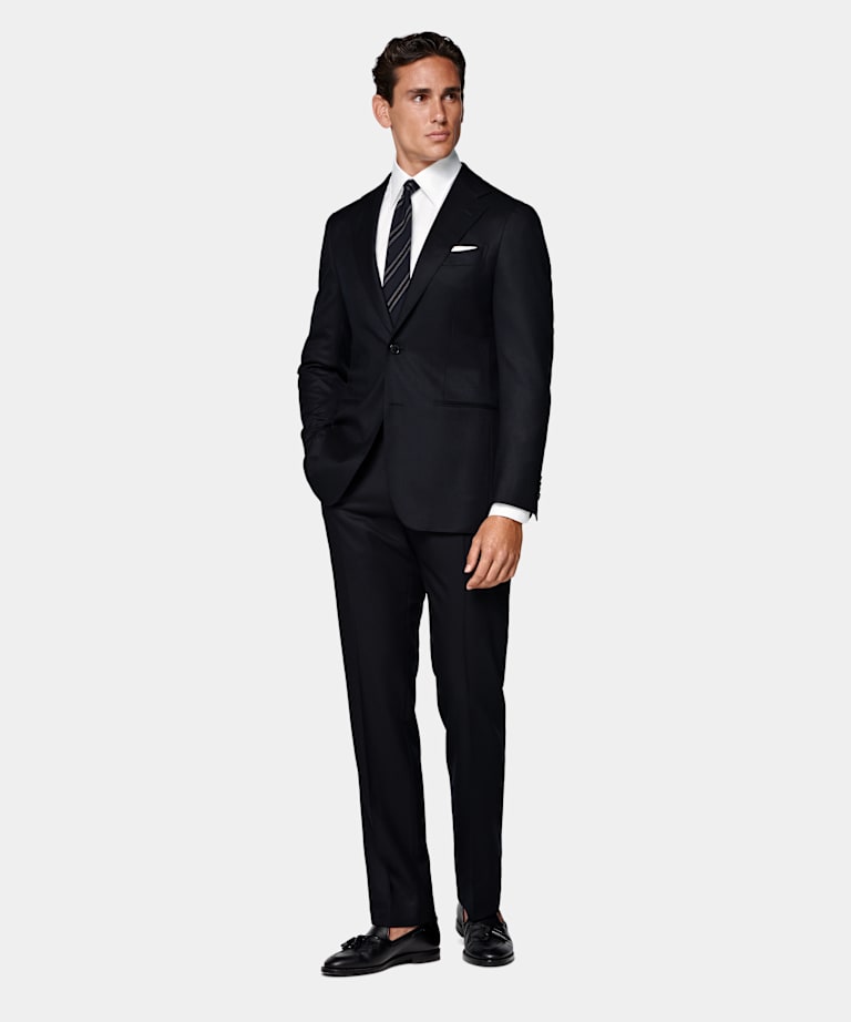 Navy Tailored Fit Havana Suit