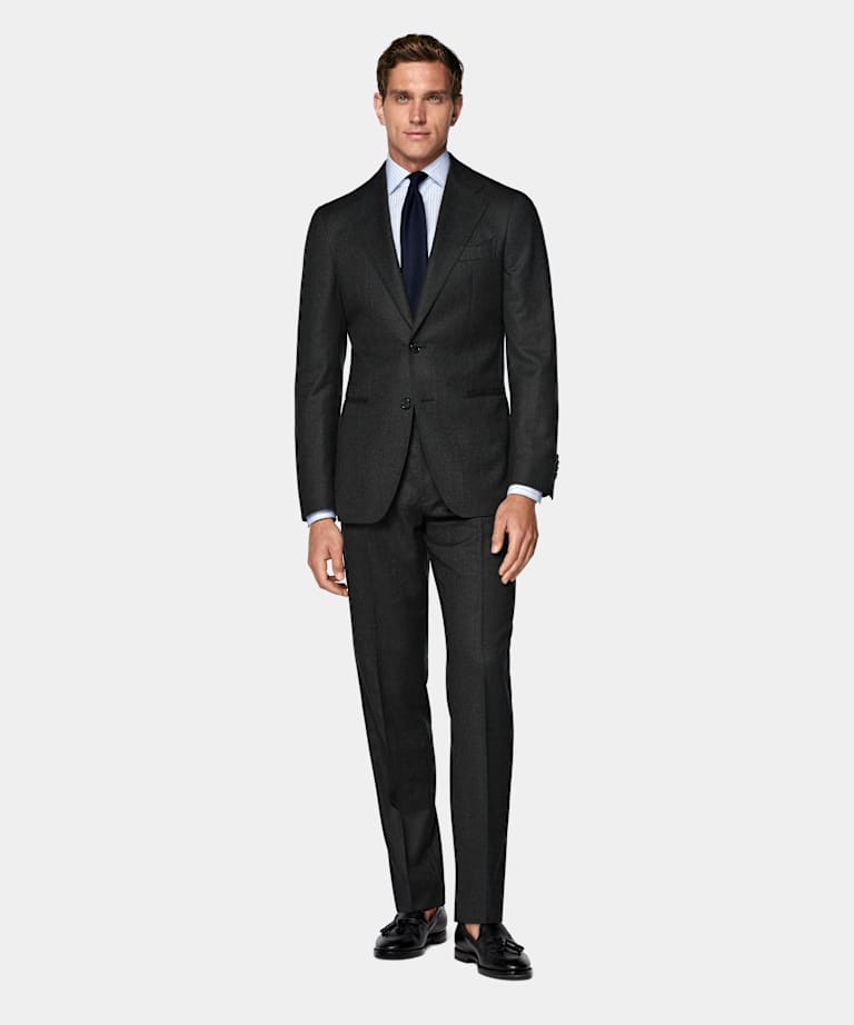 Havana Anzug dunkelgrau Tailored Fit