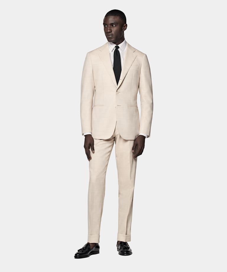 Sand Tailored Fit Havana Suit