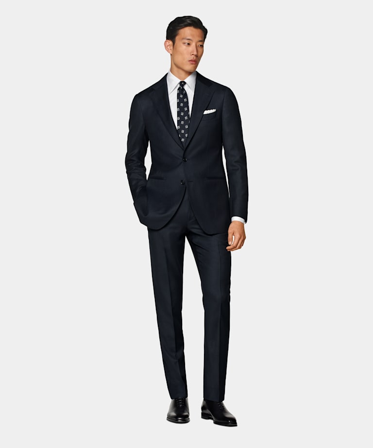Navy Tailored Fit Havana Suit