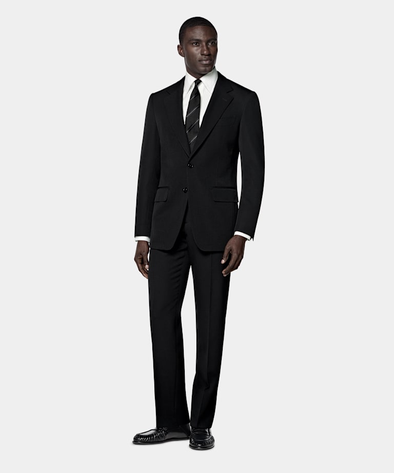 Milano Anzug schwarz Tailored Fit