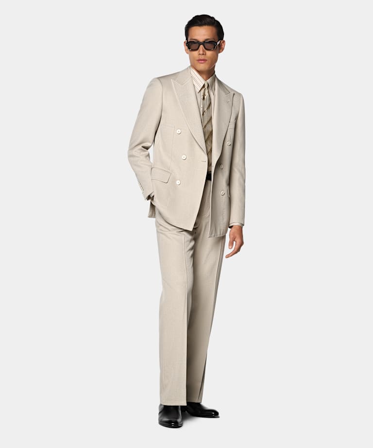 Abito Milano light brown tailored fit