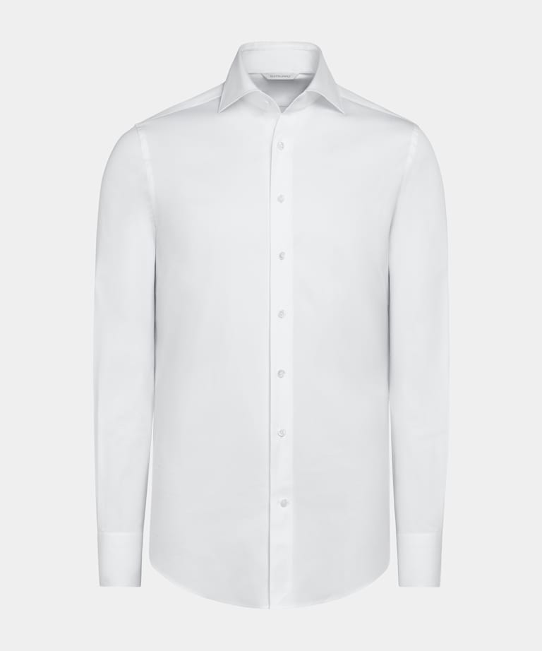 White Poplin Extra Slim Fit Shirt