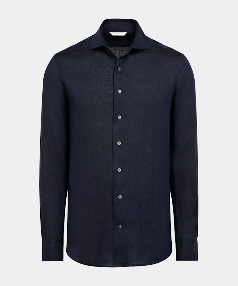 Navy Slim Fit Shirt