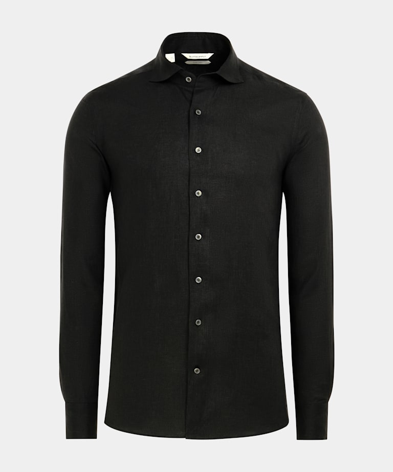 Black Slim Fit Shirt