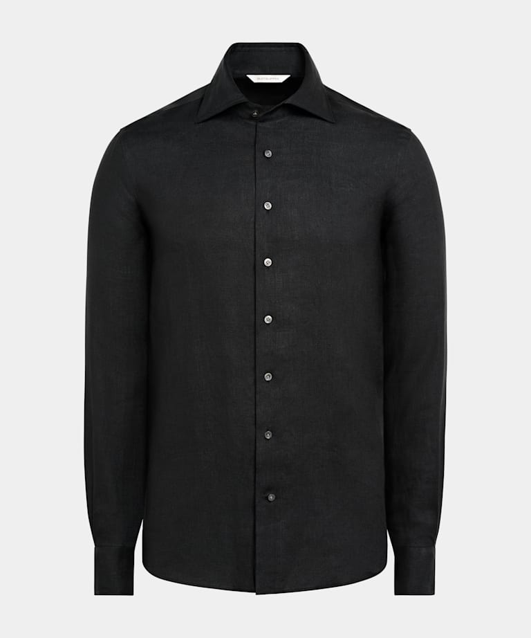 Camisa negra corte Slim