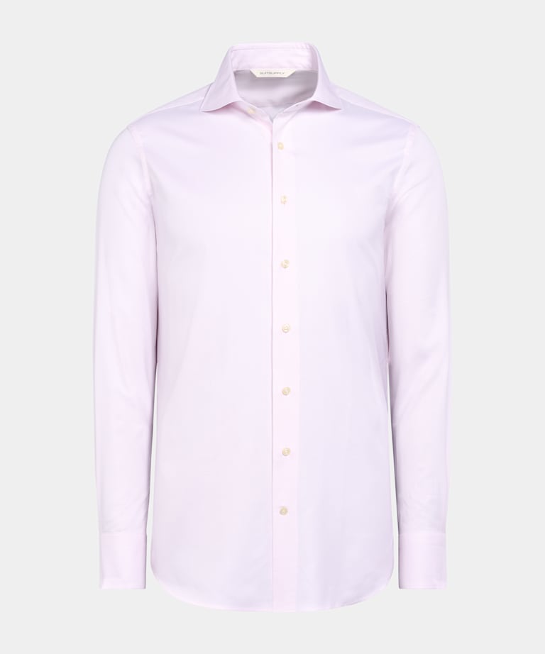 Camisa Royal Oxford rosa corte Tailored