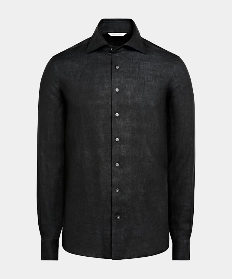 Black Tailored Fit Shirt