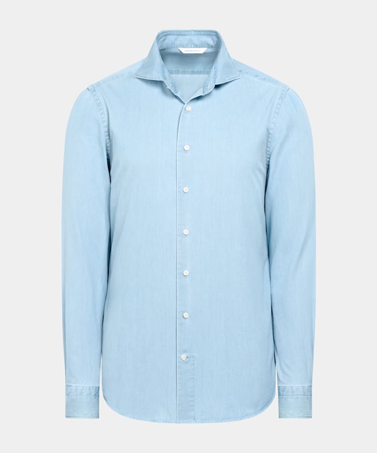 Light Blue Tailored Fit Shirt