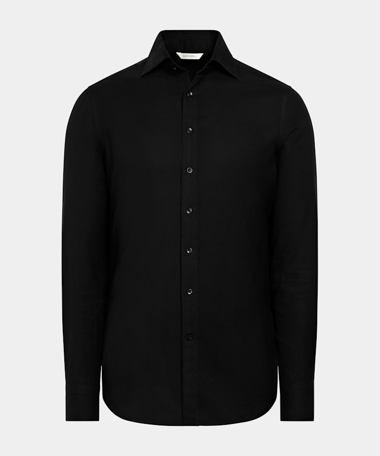 Camisa negra corte Tailored